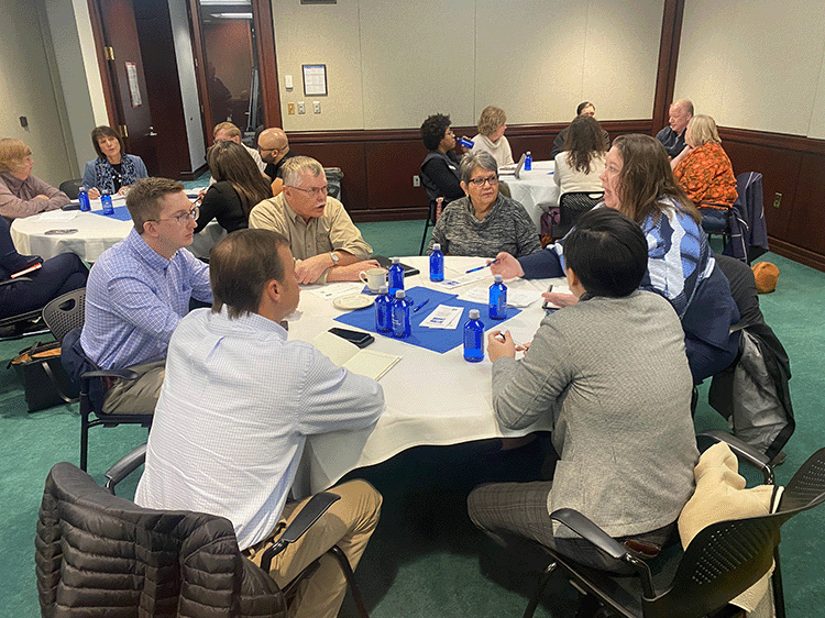 Lorain County focus group attendees participate in discussion