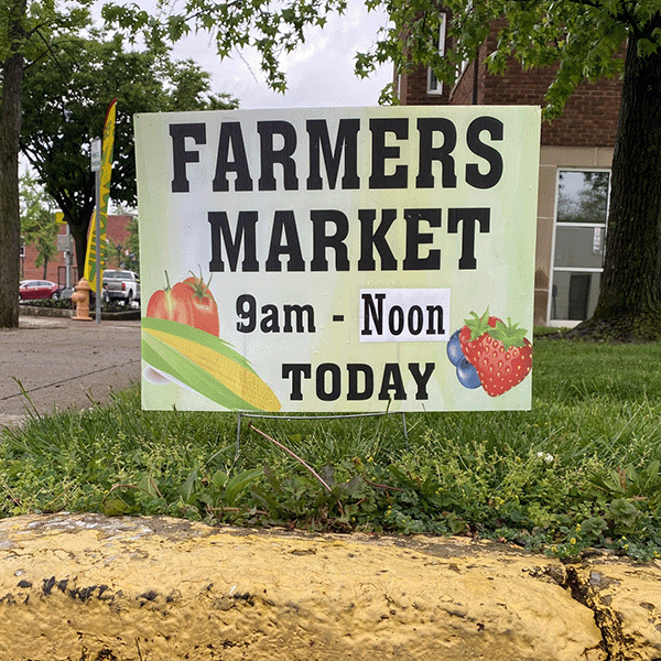 Farmers Market sign